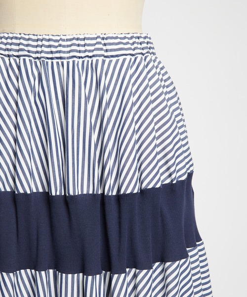 gomme(ゴム)の「ブロードリブスカート(スカート・レディース・ブラック/ネイビー・MEDIUM)」の9枚目の写真