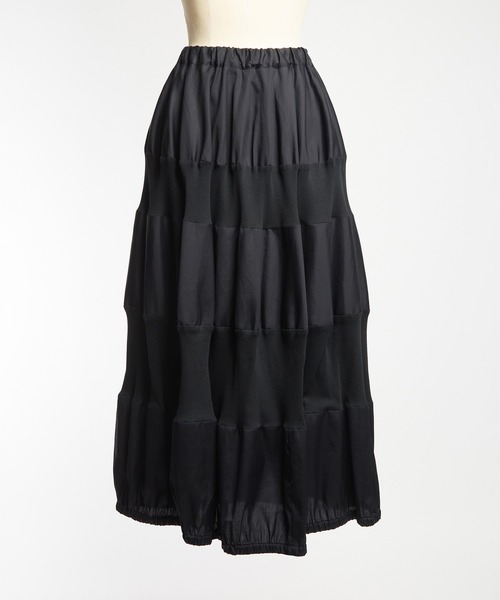 gomme(ゴム)の「ブロードリブスカート(スカート・レディース・ブラック/ネイビー・MEDIUM)」の13枚目の写真