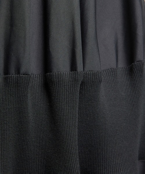 gomme(ゴム)の「ブロードリブスカート(スカート・レディース・ブラック/ネイビー・MEDIUM)」の16枚目の写真