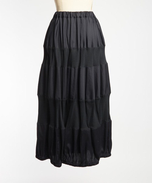 gomme(ゴム)の「ブロードリブスカート(スカート・レディース・ブラック/ネイビー・MEDIUM)」の14枚目の写真