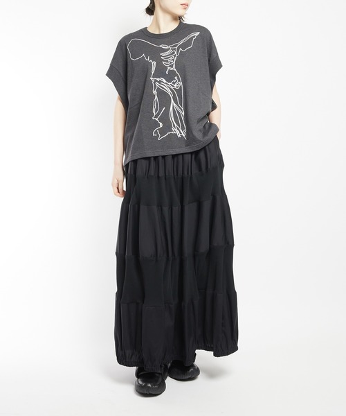 gomme(ゴム)の「ブロードリブスカート(スカート・レディース・ブラック/ネイビー・MEDIUM)」の22枚目の写真