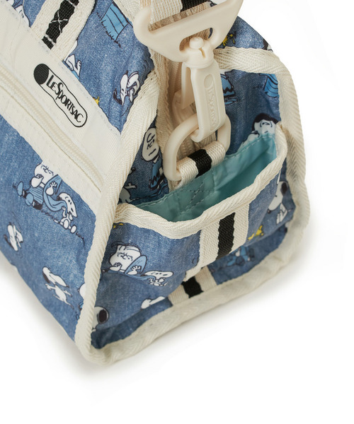 LeSportsac(レスポートサック)の「MINI DUFFEL CROSSBODY ピーナッツハッピーパルズ(ショルダーバッグ・レディース・ブルー・FREE)」の8枚目の写真