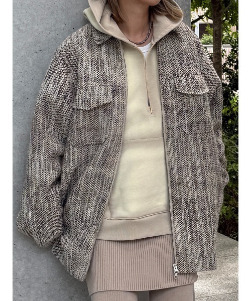 セール】TWEED PADDED JACKET（その他アウター）｜ELCHELE（エルチェレ