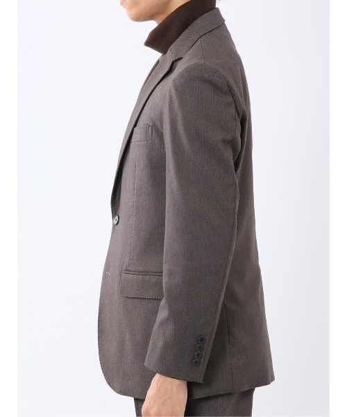 タカキュー（TAKA−Q）/【ストレッチ ウォッシャブル】タカキュー 2ボタンジャケット 茶(セットアップ可能) セール】【ストレッチ ウォッシャブル】タカキュー 2ボタンジャケット