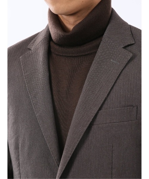 TAKA-Q(タカキュー)の「【ストレッチ ウォッシャブル】タカキュー 2ボタン ジャケット 茶(セットアップ可能)(スーツジャケット・メンズ・ダークウッド・LARGE/X-LARGE/3L/MEDIUM/S)」の5枚目の写真