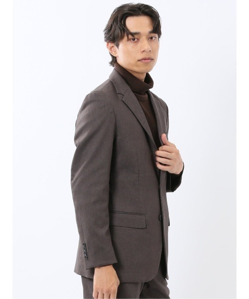 TAKA-Q(タカキュー)の「【ストレッチ ウォッシャブル】タカキュー 2ボタン ジャケット 茶(セットアップ可能)(スーツジャケット・メンズ・ダークウッド・LARGE/X-LARGE/3L/MEDIUM/S)」の9枚目の写真