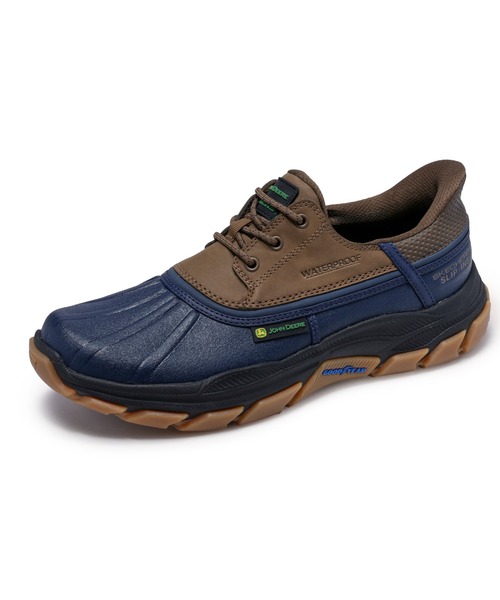 SKECHERS(スケッチャーズ)の「ジョンディア:スケッチャーズ スリップインズ リスペクテッド - タンジール(ブーツ・メンズ・ネイビー/チャコールグレー×ブラック・25cm/26cm/27cm)」の12枚目の写真
