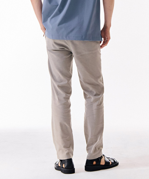 CHASECULT(チェイスカルト)の「男性リネンライクフルバンディングパンツ-DBRK2222C0X(スラックス・メンズ・Beige・70/76/82/86)」の4枚目の写真