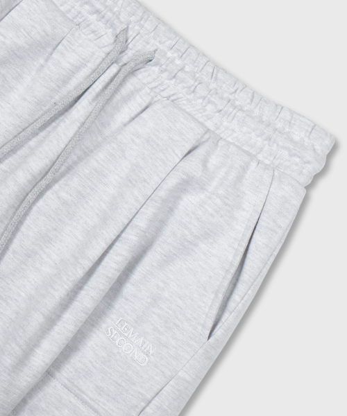 LEMAIN SECOND（リメインセカンド）の「ONE-TUCK WIDE CARGO SWEAT PANTS [WHITE MELANGE] - FLEECE ver（スウェットパンツ・レディース・その他・MEDIUM/LARGE/X-LARGE/SMALL）」の6枚目の写真