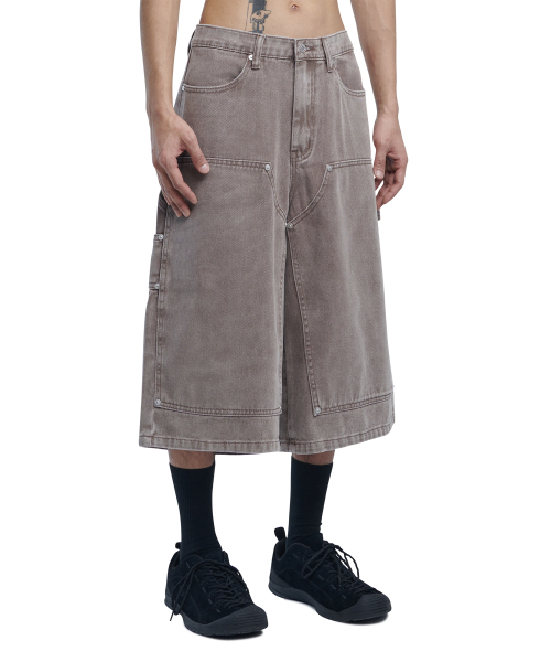 NOMANUAL(NOMANUAL)の「C.D.L BERMUDA PANTS - MOCHA(その他パンツ・レディース・その他・SMALL/MEDIUM/LARGE)」の1枚目の写真