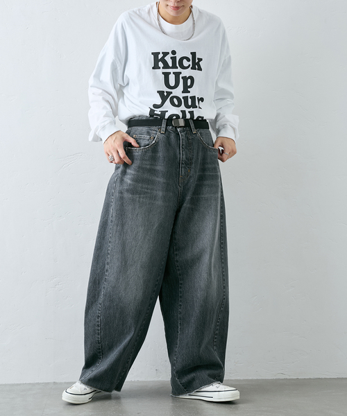 JOURNAL STANDARD LUXE（ジャーナルスタンダード　ラックス）の「13OZデニム スウィッチパンツ（BLK）（デニムパンツ・レディース・ブラック・SMALL/MEDIUM）」の20枚目の写真