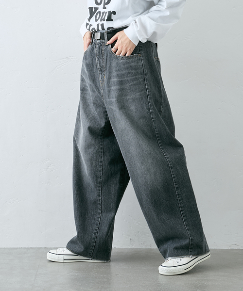 JOURNAL STANDARD LUXE（ジャーナルスタンダード　ラックス）の「13OZデニム スウィッチパンツ（BLK）（デニムパンツ・レディース・ブラック・SMALL/MEDIUM）」の19枚目の写真