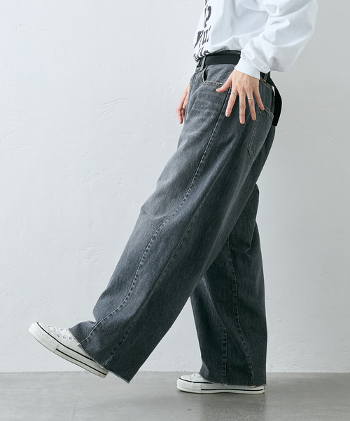 JOURNAL STANDARD LUXE（ジャーナルスタンダード　ラックス）の「13OZデニム スウィッチパンツ（BLK）（デニムパンツ・レディース・ブラック・SMALL/MEDIUM）」の18枚目の写真