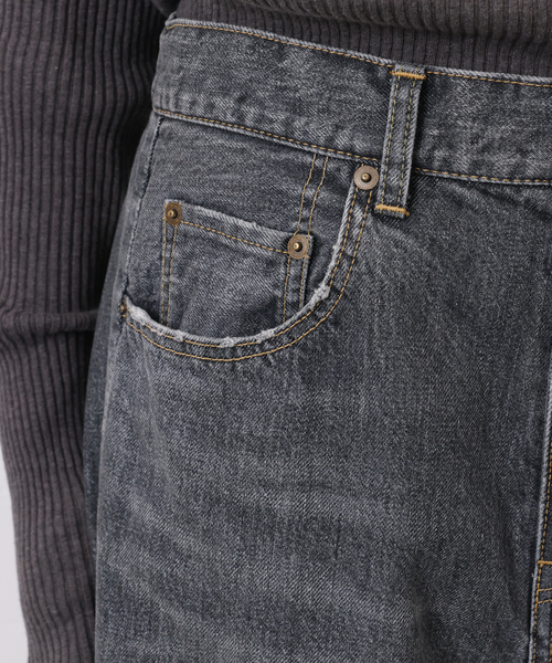 JOURNAL STANDARD LUXE（ジャーナルスタンダード　ラックス）の「13OZデニム スウィッチパンツ（BLK）（デニムパンツ・レディース・ブラック・SMALL/MEDIUM）」の5枚目の写真