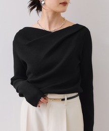 VIS | もちもちドレープリブニットトップス/イージーケア(ニット/セーター)