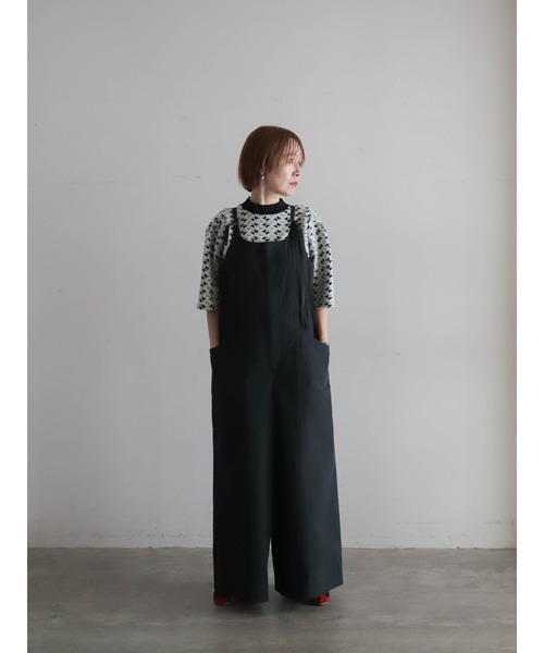 FIL DE FER(フィルデフェール)の「幾何学JQジャージー モックネックP/O(Tシャツ/カットソー・レディース・ホワイト/オリーブ・FREE)」の13枚目の写真