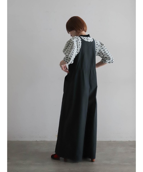 FIL DE FER(フィルデフェール)の「幾何学JQジャージー モックネックP/O(Tシャツ/カットソー・レディース・ホワイト/オリーブ・FREE)」の15枚目の写真