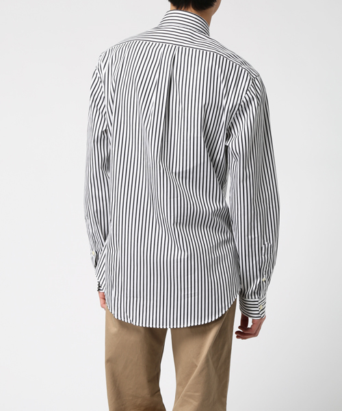 POLO RALPH LAUREN（ポロ ラルフ ローレン）の「スリムフィット ストライプド ポプリン シャツ（シャツ/ブラウス・メンズ・ブルー系その他/ピンク系2/ブラック系その他・XX-LARGE/X-LARGE/MEDIUM/LARGE/SMALL/X-SMALL）」の5枚目の写真