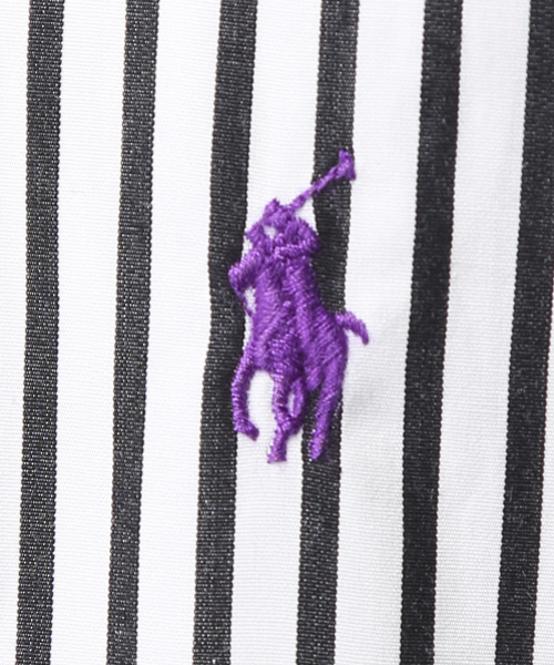 POLO RALPH LAUREN（ポロ ラルフ ローレン）の「スリムフィット ストライプド ポプリン シャツ（シャツ/ブラウス・メンズ・ブルー系その他/ピンク系2/ブラック系その他・XX-LARGE/X-LARGE/MEDIUM/LARGE/SMALL/X-SMALL）」の8枚目の写真