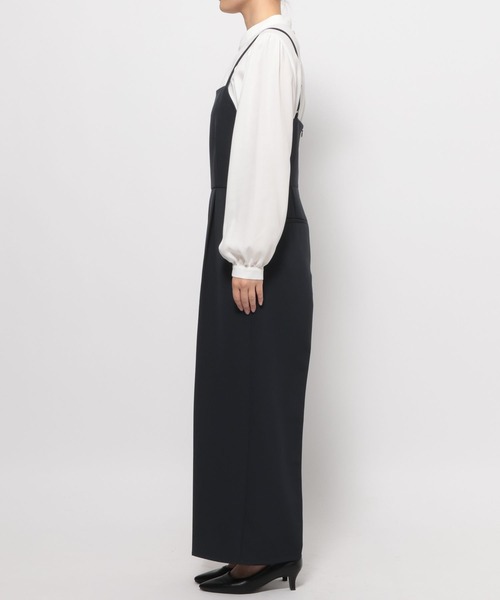 LEPSIM（レプシィム）の「【入卒式／セレモニー】Wクロスキャミサロペット　598348（サロペット/オーバーオール・レディース・ブラック/ネイビー・FREE）」の4枚目の写真