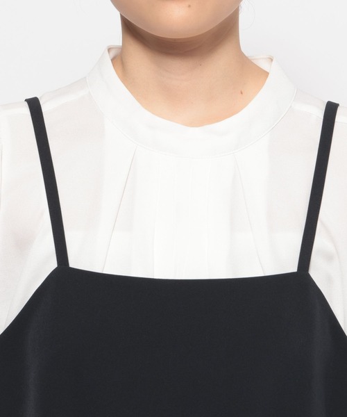LEPSIM（レプシィム）の「【入卒式／セレモニー】Wクロスキャミサロペット　598348（サロペット/オーバーオール・レディース・ブラック/ネイビー・FREE）」の6枚目の写真