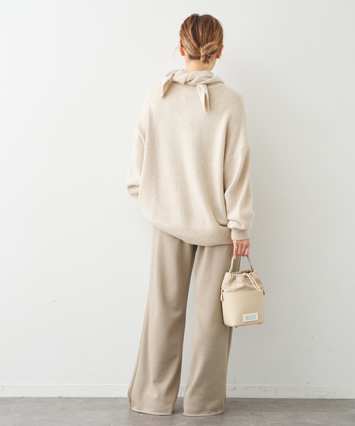 新品■Cashmere ベーシック ニット■ベージュ Cashmere ベーシック ニット（ニット/セーター）｜Deuxieme Classe