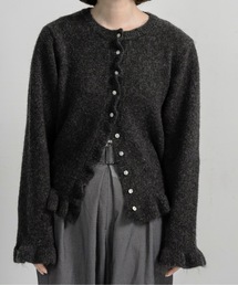 frill cuffs flare cardigan / フリルカフスフレアカーディガン