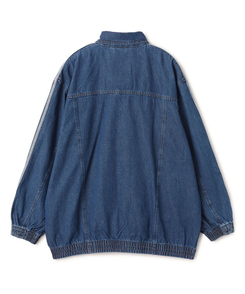 adidas(アディダス)の「adidas FIREBIRD ADILENIUM TRACK TOP DENIM / アディダス ファイヤーバード アディレニウム トラック トップ デニム(その他アウター・レディース・ライトブルー・L/M/S)」の8枚目の写真