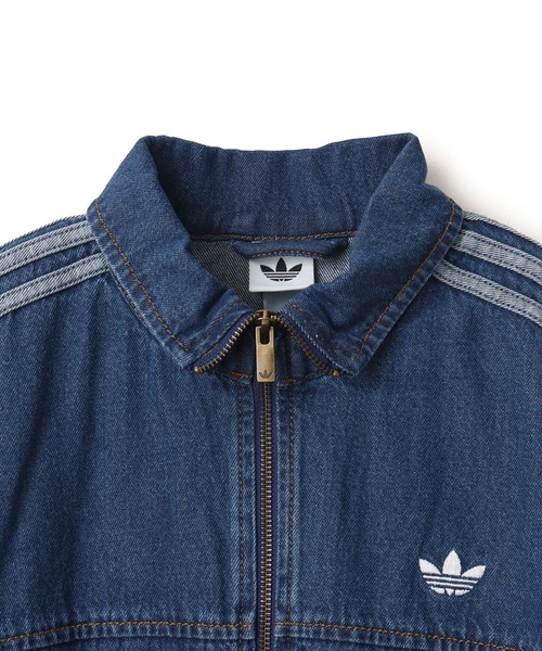 adidas(アディダス)の「adidas FIREBIRD ADILENIUM TRACK TOP DENIM / アディダス ファイヤーバード アディレニウム トラック トップ デニム(その他アウター・レディース・ライトブルー・L/M/S)」の3枚目の写真