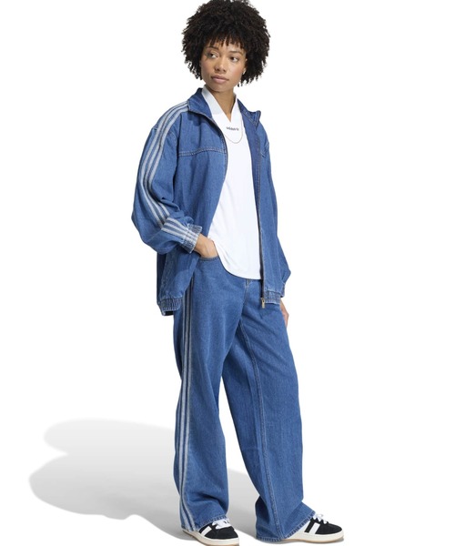 adidas(アディダス)の「adidas FIREBIRD ADILENIUM TRACK TOP DENIM / アディダス ファイヤーバード アディレニウム トラック トップ デニム(その他アウター・レディース・ライトブルー・L/M/S)」の10枚目の写真