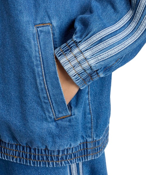adidas(アディダス)の「adidas FIREBIRD ADILENIUM TRACK TOP DENIM / アディダス ファイヤーバード アディレニウム トラック トップ デニム(その他アウター・レディース・ライトブルー・L/M/S)」の6枚目の写真
