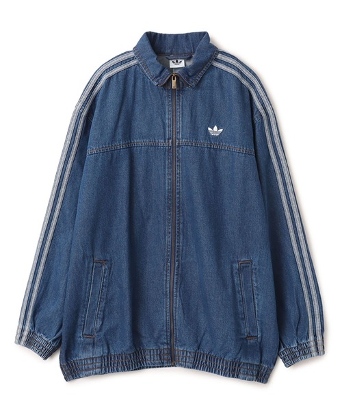adidas(アディダス)の「adidas FIREBIRD ADILENIUM TRACK TOP DENIM / アディダス ファイヤーバード アディレニウム トラック トップ デニム(その他アウター・レディース・ライトブルー・L/M/S)」の4枚目の写真