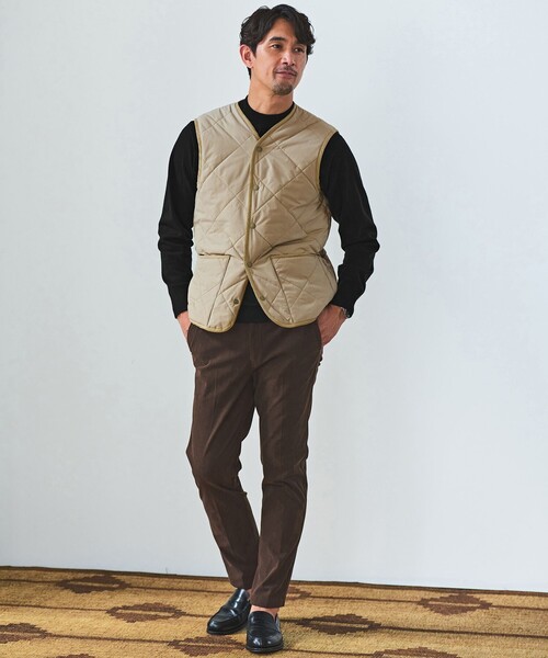 green label relaxing（グリーンレーベルリラクシング）の「【WEB限定】JUST fit 3WAY ステンカラーコート -はっ水-（ステンカラーコート・メンズ・ネイビー/ロイヤルブルー/ベージュ・S/M/L/XL）」の14枚目の写真