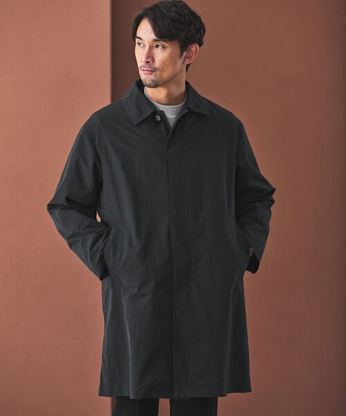 green label relaxing（グリーンレーベルリラクシング）の「【WEB限定】JUST fit 3WAY ステンカラーコート -はっ水-（ステンカラーコート・メンズ・ネイビー/ロイヤルブルー/ベージュ・S/M/L/XL）」の16枚目の写真