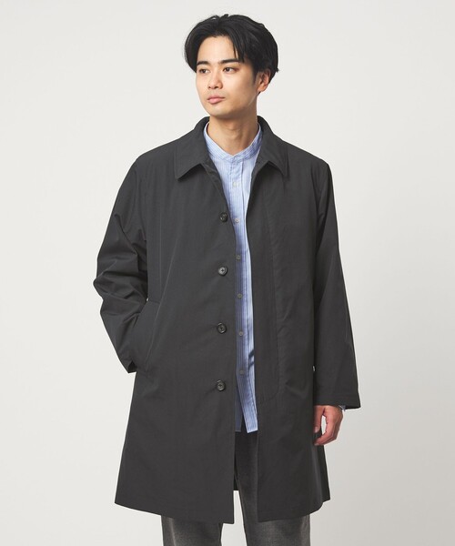 green label relaxing（グリーンレーベルリラクシング）の「【WEB限定】JUST fit 3WAY ステンカラーコート -はっ水-（ステンカラーコート・メンズ・ネイビー/ロイヤルブルー/ベージュ・S/M/L/XL）」の20枚目の写真