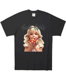 MONSTER REPUBLIC（モンスターリパブリック）の「ハッピージェニー ビビッドTシャツ ブラック（Tシャツ/カットソー）」