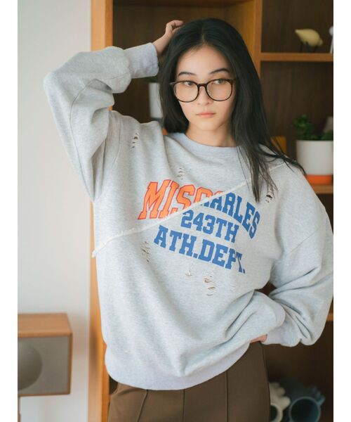 Ungrid（アングリッド）の「スクエアフレーム伊達メガネ（メガネ・レディース・ブラウン/ブラック・FREE）」の6枚目の写真