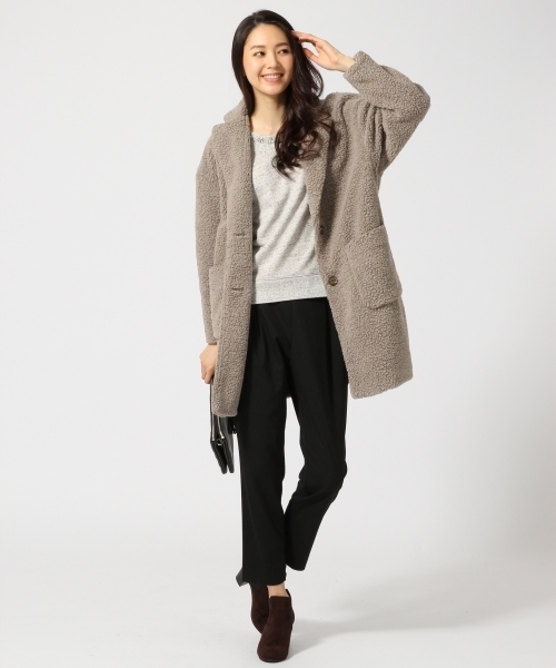 GLOBAL WORK（グローバルワーク）の「ネックビジューウラケプルオーバー2/708300（Tシャツ/カットソー・レディース・オフホワイト/グレー/その他2/カーキ/ネイビー/ブラウン/ライトグレー・LARGE/SMALL/MEDIUM）」の19枚目の写真