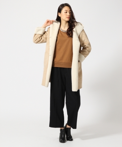 GLOBAL WORK（グローバルワーク）の「ネックビジューウラケプルオーバー2/708300（Tシャツ/カットソー・レディース・オフホワイト/グレー/その他2/カーキ/ネイビー/ブラウン/ライトグレー・LARGE/SMALL/MEDIUM）」の20枚目の写真