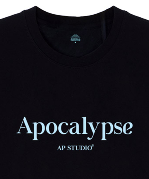 ASTRAL PROJECTION（アストラルプロジェクション）の「[オーバーサイズ]アポカリプス13番手綿ラウンドネック半袖Tシャツ_ブラック（Tシャツ/カットソー・メンズ・その他・LARGE/MEDIUM/X-LARGE）」の3枚目の写真