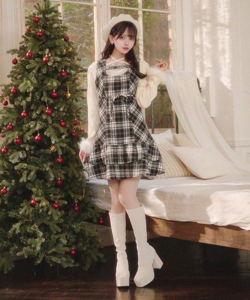 Pal elfy（パルエルフィー）の「裾ティアードキャミワンピース