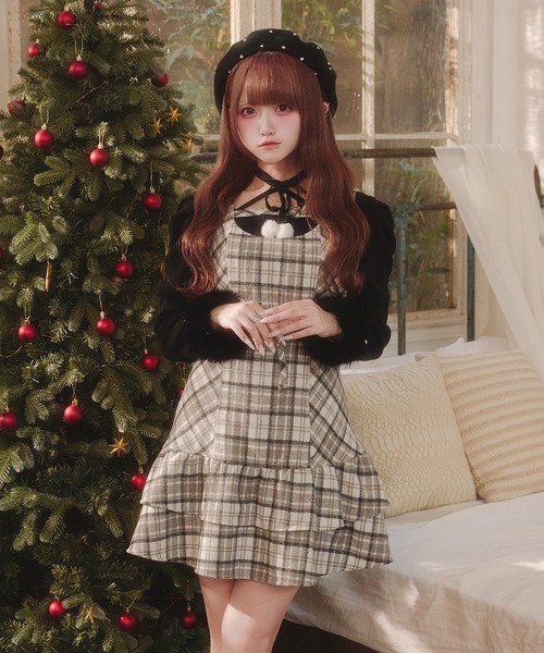 Pal elfy（パルエルフィー）の「裾ティアードキャミワンピース