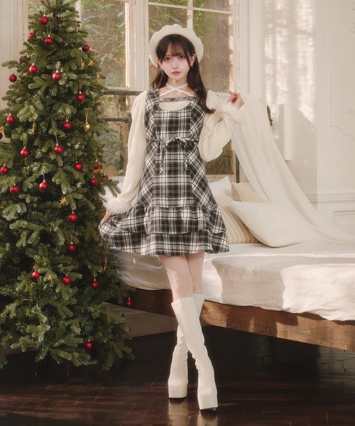 Pal elfy（パルエルフィー）の「裾ティアードキャミワンピース