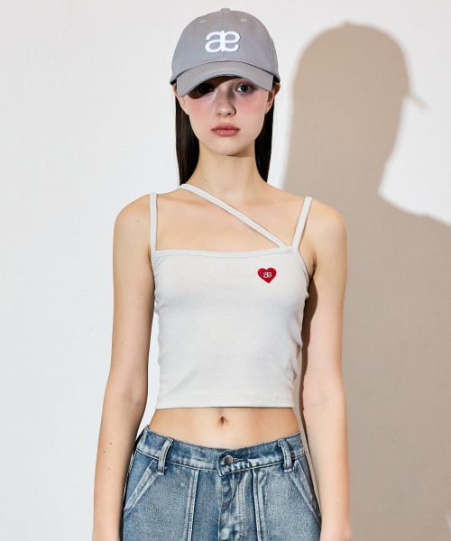 VETEZE(ベテゼ)の「オブ ハートタンクトップ (ベージュ)(Tシャツ/カットソー・レディース・ベージュ・FREE)」の2枚目の写真