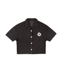 OURPOCKETS（アワーポケッツ）の「Chidrawing Terry Open Shirt (Black)（シャツ/ブラウス）」