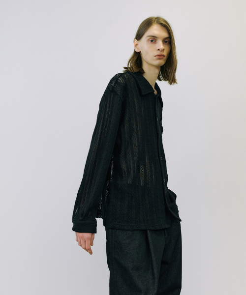 ENDOOR(エンドア)の「Crochet shirts (black)(シャツ/ブラウス・メンズ・その他・1/2)」の9枚目の写真