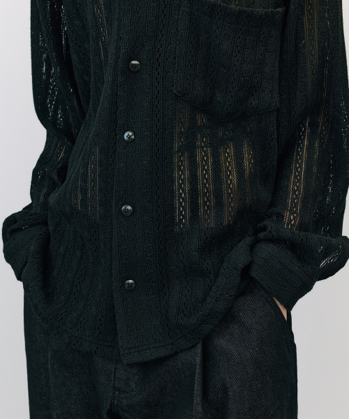 ENDOOR(エンドア)の「Crochet shirts (black)(シャツ/ブラウス・メンズ・その他・1/2)」の8枚目の写真