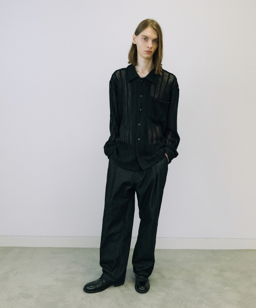 ENDOOR(エンドア)の「Crochet shirts (black)(シャツ/ブラウス・メンズ・その他・1/2)」の7枚目の写真