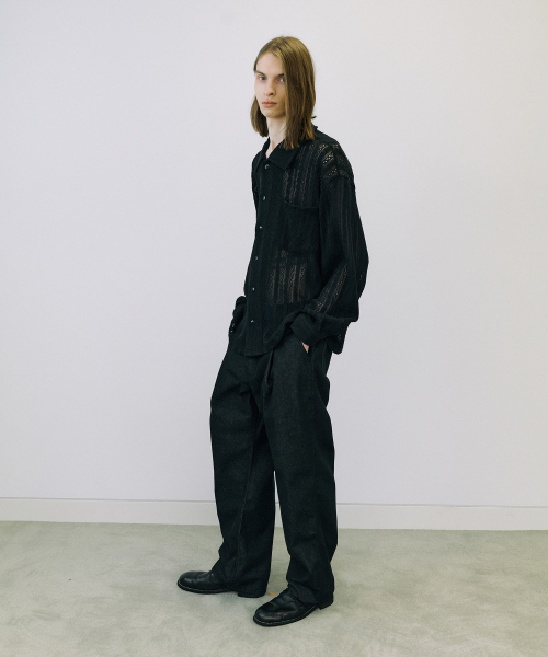 ENDOOR(エンドア)の「Crochet shirts (black)(シャツ/ブラウス・メンズ・その他・1/2)」の4枚目の写真