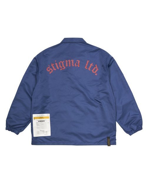 STIGMA(スティグマ)の「OLD LETTER OVERSIZED COACH JACKET BLUE(ナイロンジャケット・メンズ・その他・LARGE/MEDIUM/X-LARGE)」の2枚目の写真